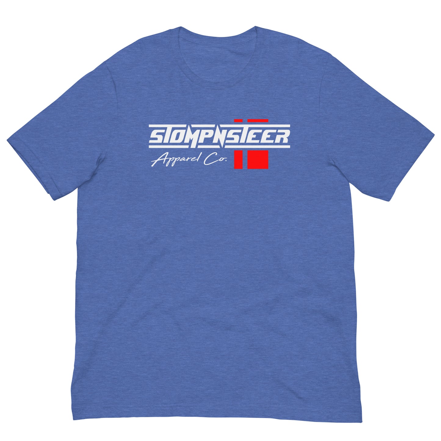 2024 Stompnsteer Logo Tri-Blend Shirt - Red Stripe