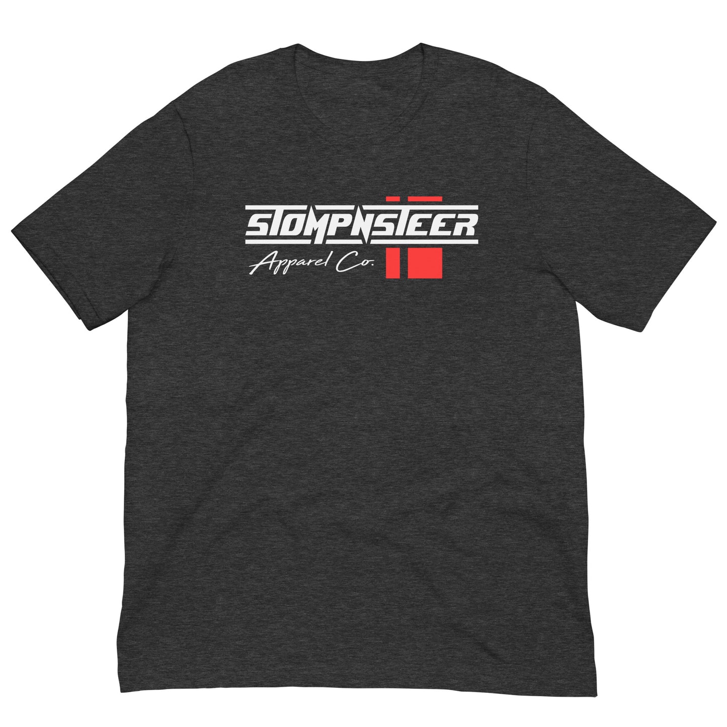 2024 Stompnsteer Logo Tri-Blend Shirt - Red Stripe