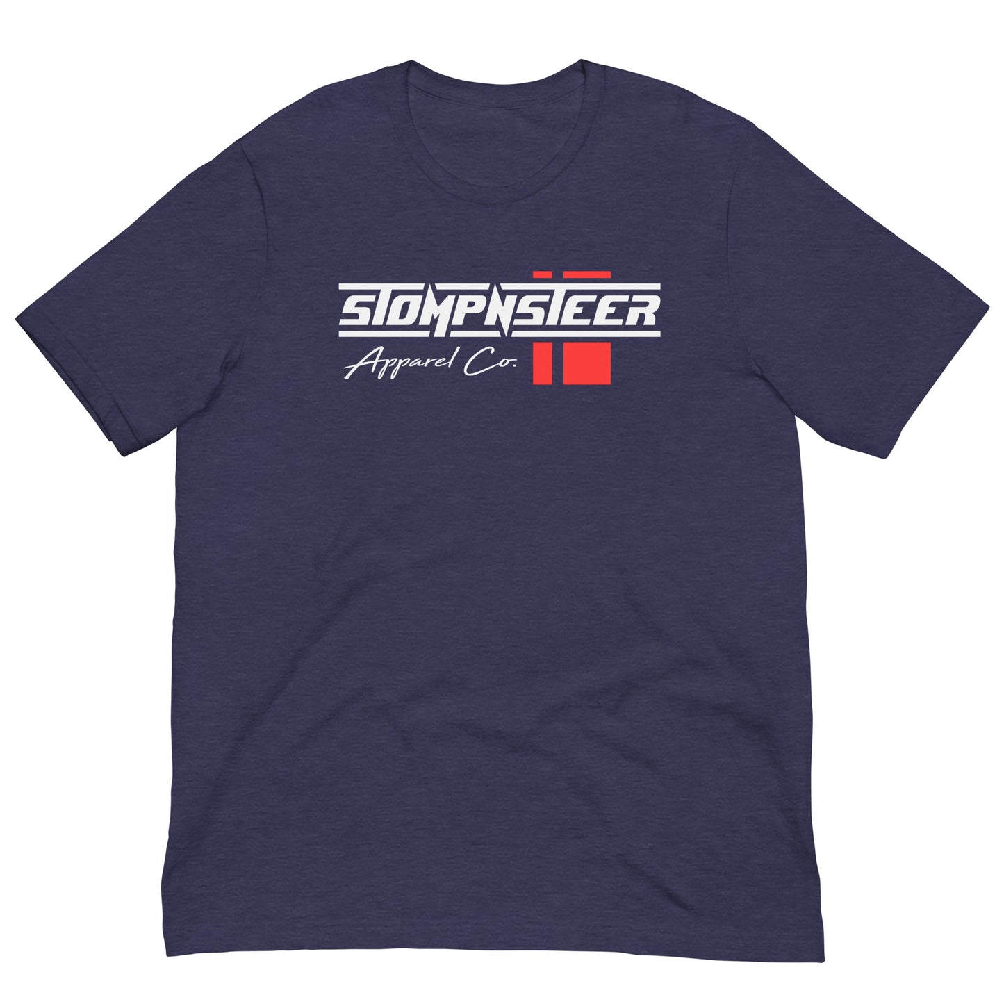 2024 Stompnsteer Logo Tri-Blend Shirt - Red Stripe
