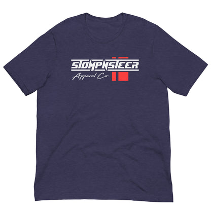 2024 Stompnsteer Logo Tri-Blend Shirt - Red Stripe